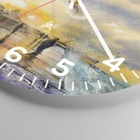 Clock face with numbers