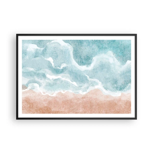 Poster in black frame - Cloudy Abstract - 100x70 cm