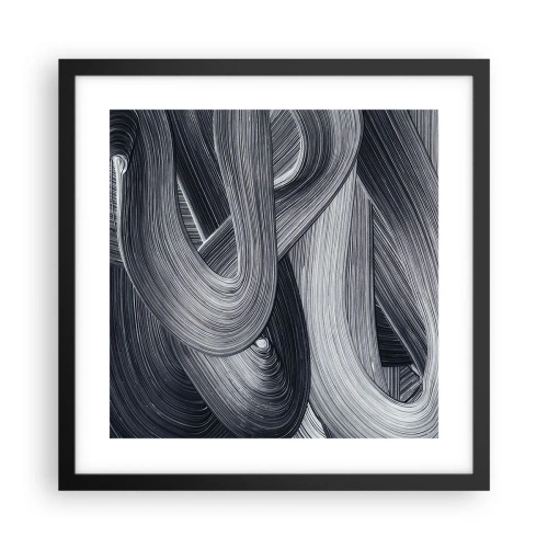 Poster in black frame - Fluidity of Reality - 40x40 cm