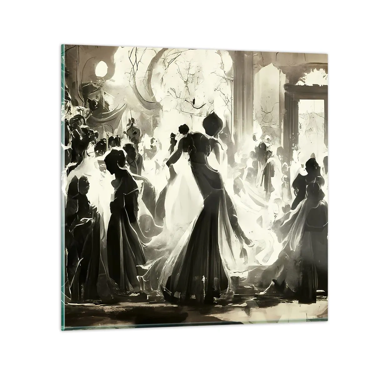 Glass picture - Big Masquerade - 60x60 cm