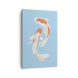 Canvas picture - Spontaneous Synchronised Swim - 80x120 cm