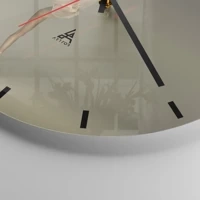Clock face with lines