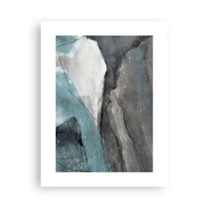 Poster - Abstract: Rocks and Ice - 30x40 cm