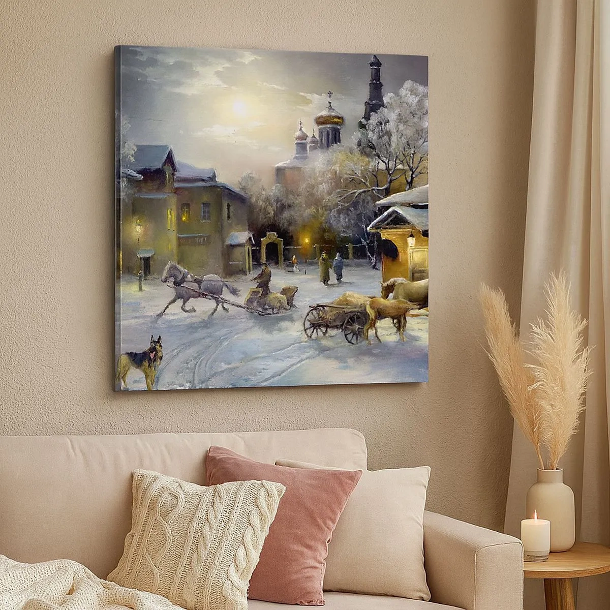 Canvas picture - Magic of Russian Winter - 30x30 cm