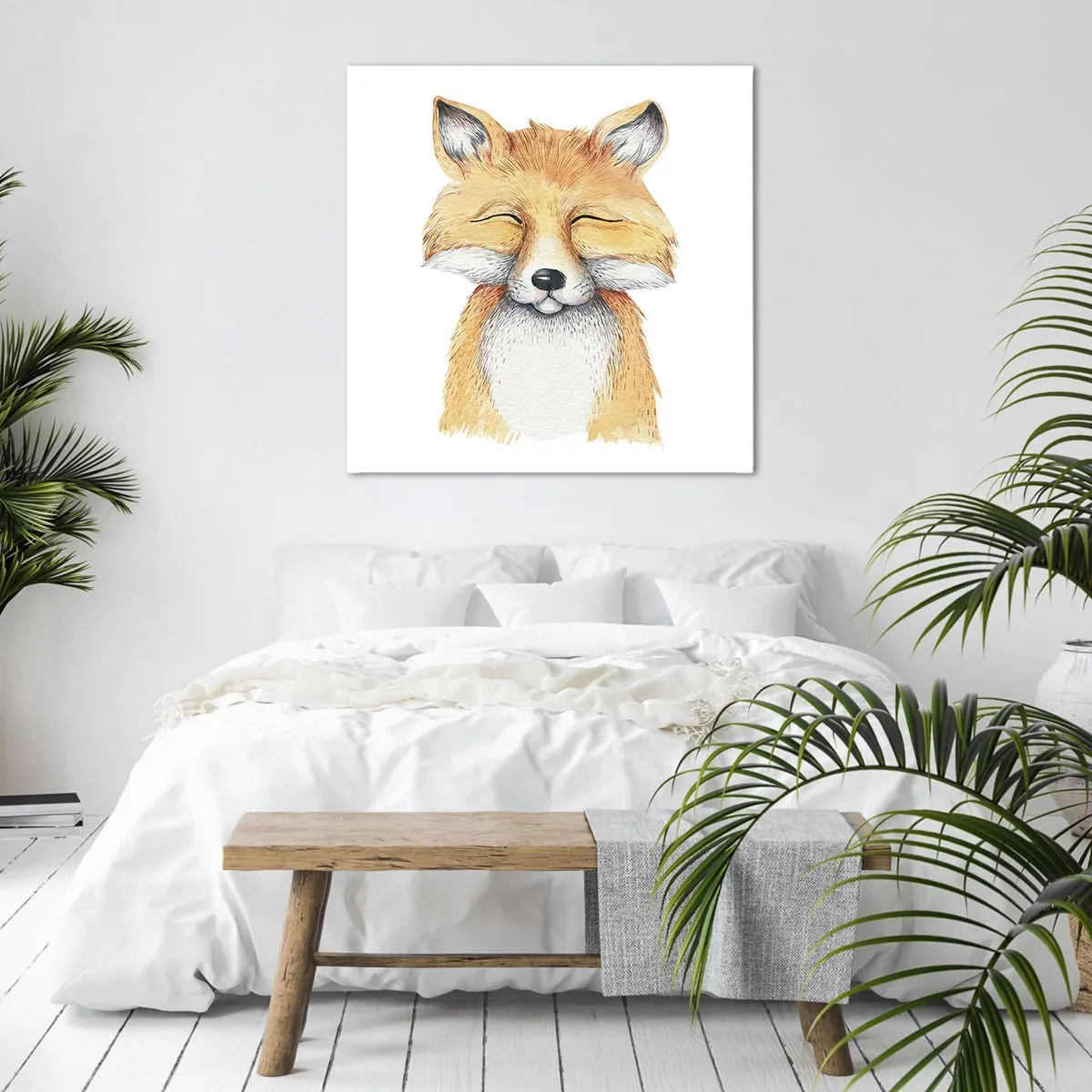 Canvas picture - Fox Moods - 30x30 cm