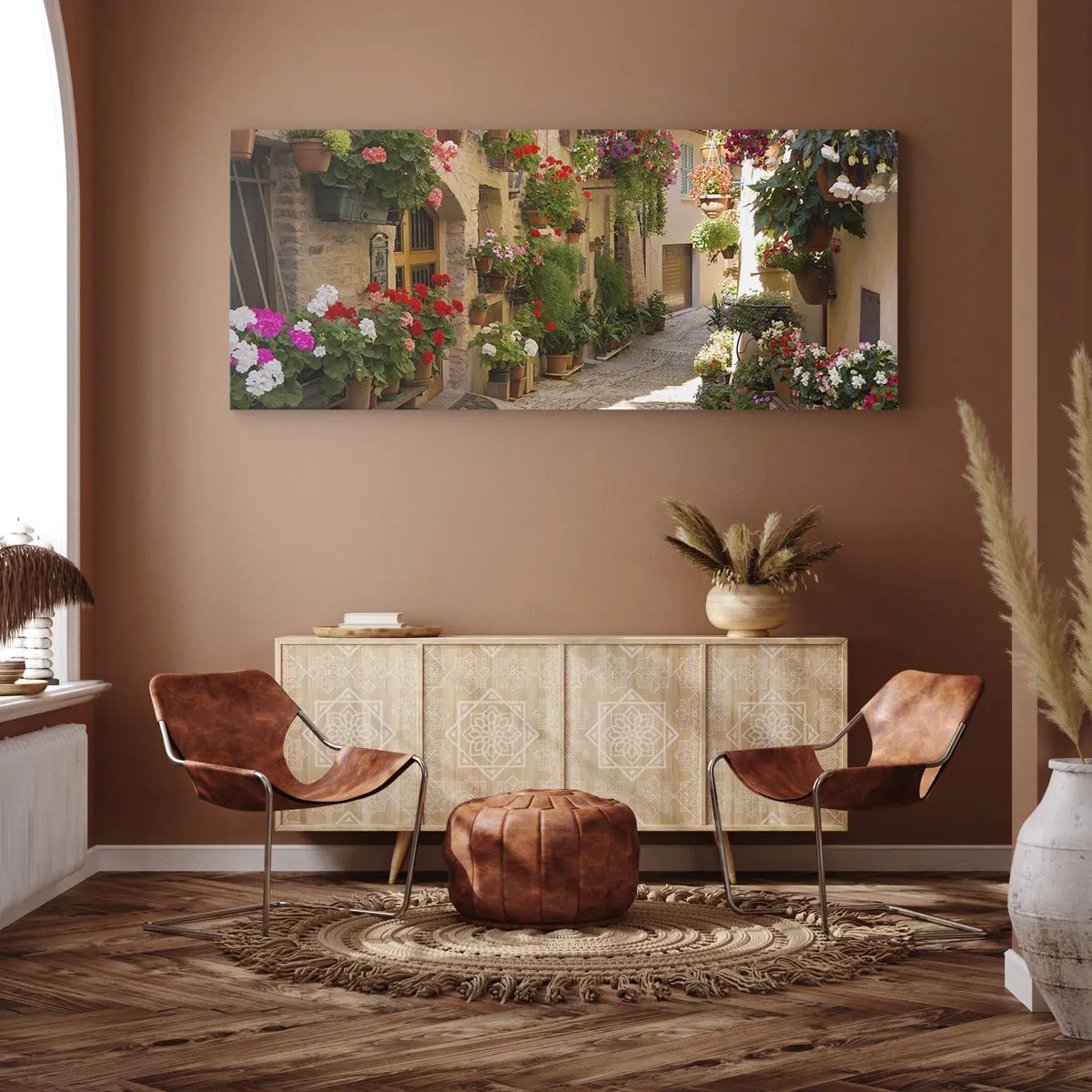 Canvas picture - Flood of Flowers - 100x40 cm