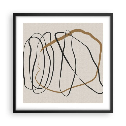 Poster in black frame - Composition - Dance of Possession - 50x50 cm