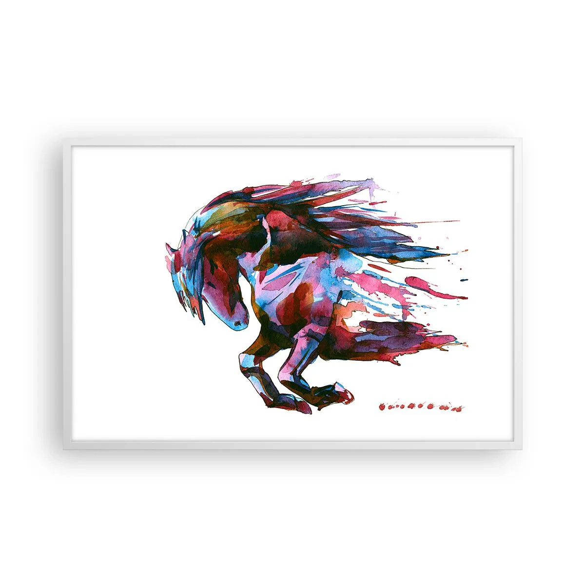 Poster in white frmae - In Elation - 91x61 cm