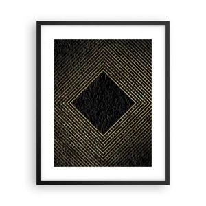 Poster in black frame - Geometry Glamour Style - 40x50 cm