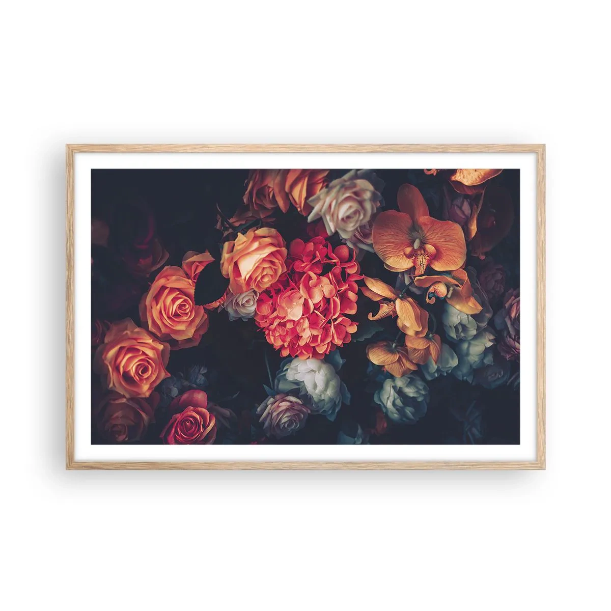 Poster in light oak frame - Like at Dutch Masters - 91x61 cm
