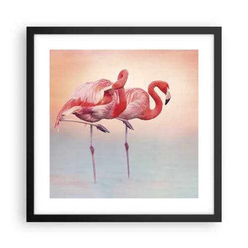 Poster in black frame - In the Colour Of Sunset - 40x40 cm
