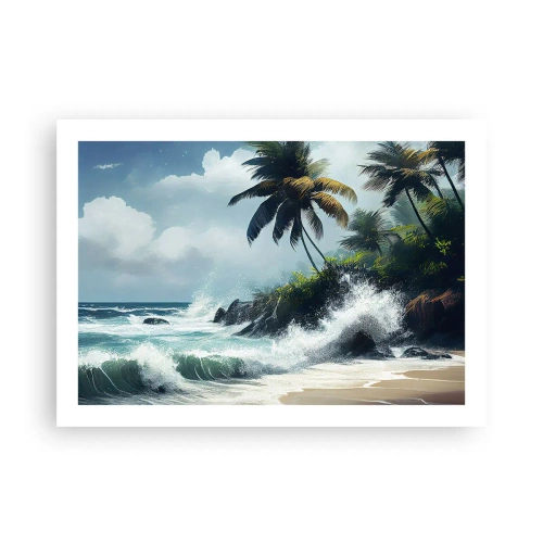 Poster - On a Tropical Shore - 70x50 cm