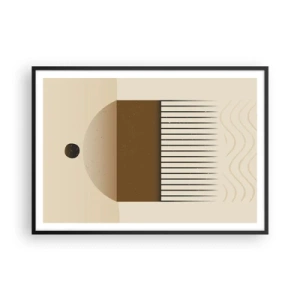 Poster in black frame - Different States - 100x70 cm