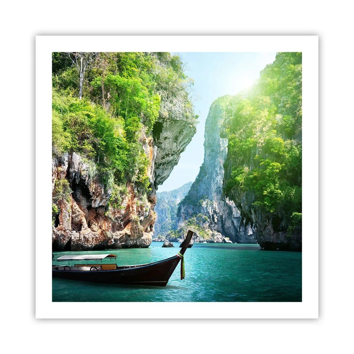 Poster - Invitation for an Exotic Trip - 60x60 cm