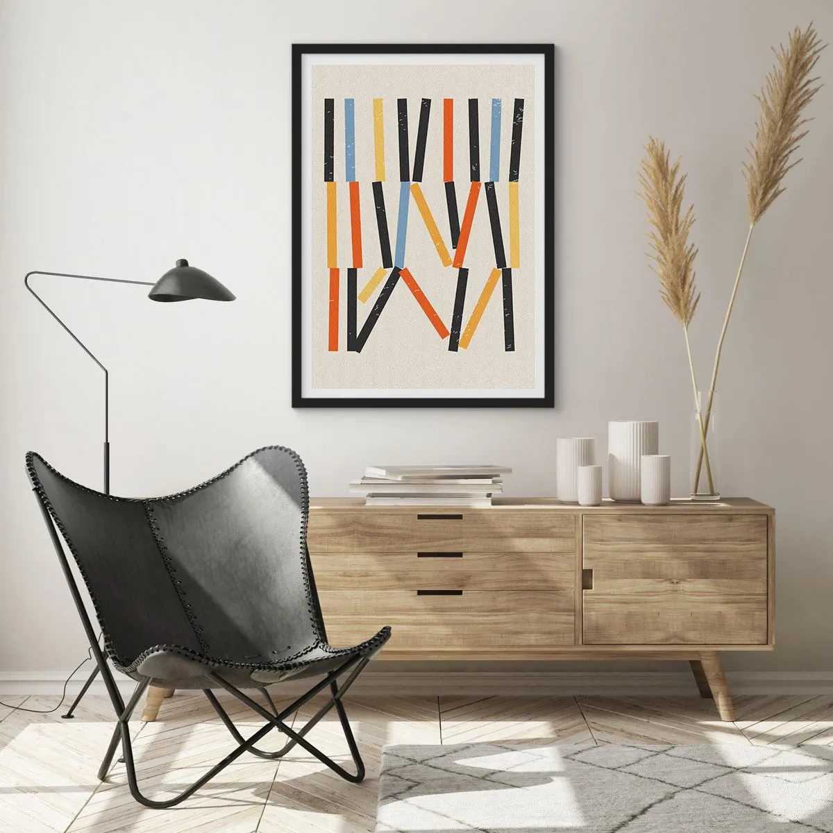 Poster in black frame - Horizontal Composition - 40x50 cm