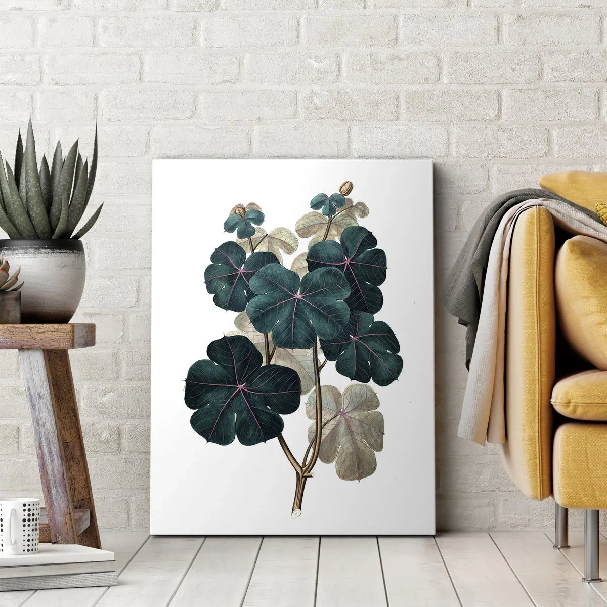 Canvas picture - From the Old Herbarium - 65x120 cm
