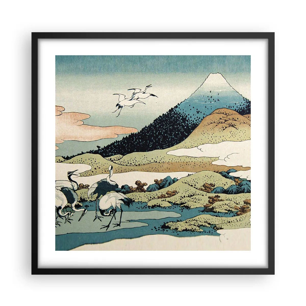 Poster in black frame - In a Japanese Spirit - 50x50 cm