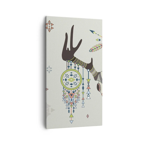 Canvas picture - Trophy of an Indian Hunter - 45x80 cm