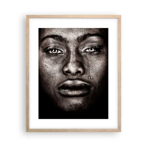 Poster in light oak frame - One Tear - 40x50 cm