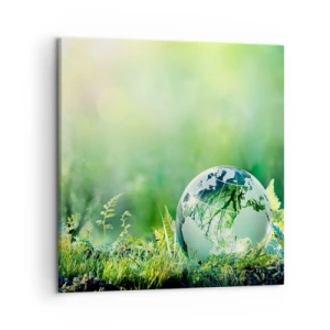 Canvas picture - Green Planet - 50x50 cm