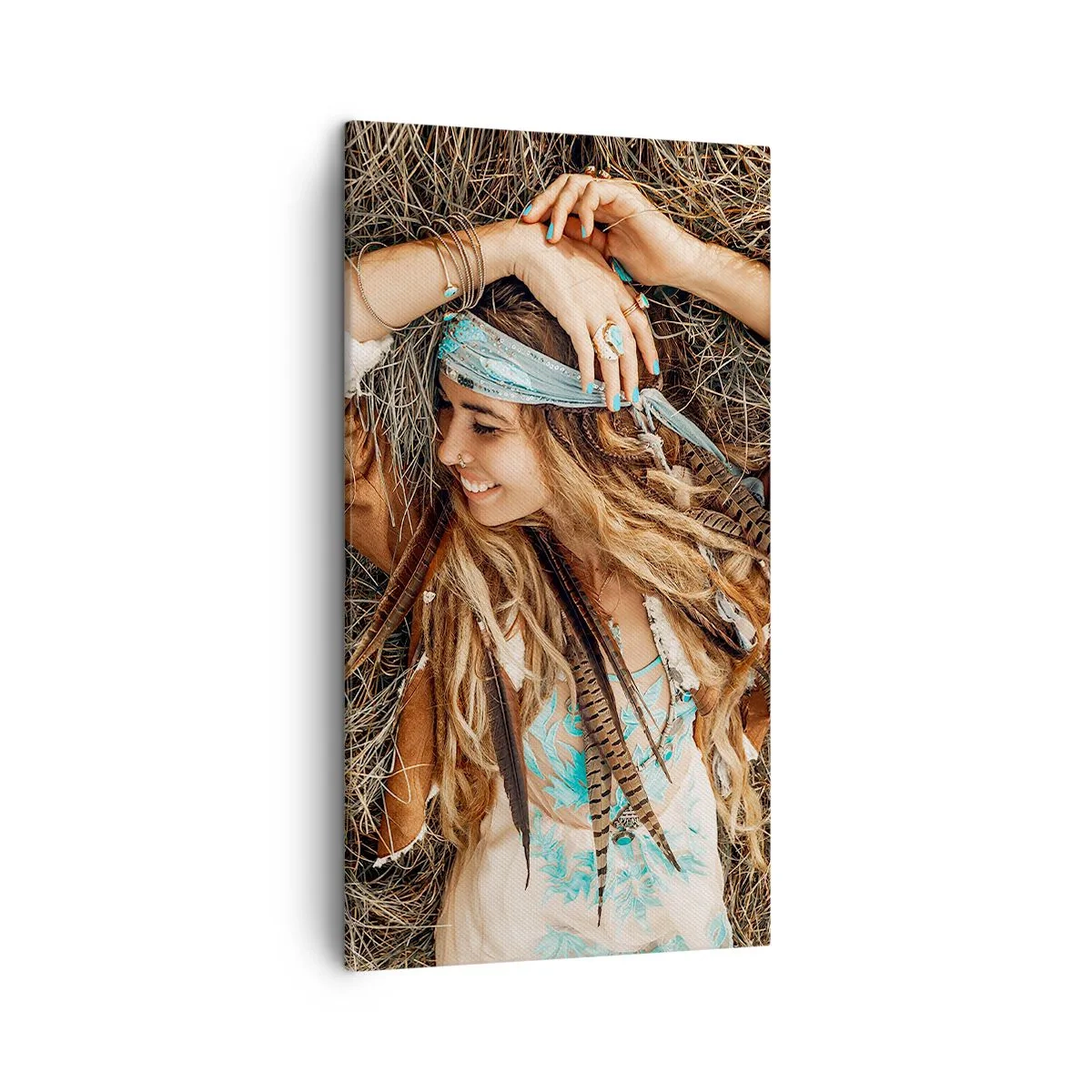 Canvas picture - On the Way to the Summer of Love - 45x80 cm