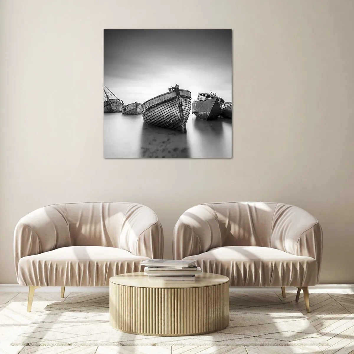 Glass picture - Now Only a Memory - 70x70 cm