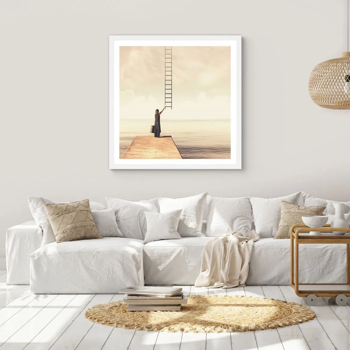 Poster in white frmae - Magical Trip - 60x60 cm