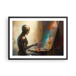 Poster in black frame - Art of the Future - 70x50 cm