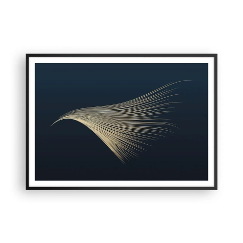 Poster in black frame - Like Angel's Hair - 100x70 cm