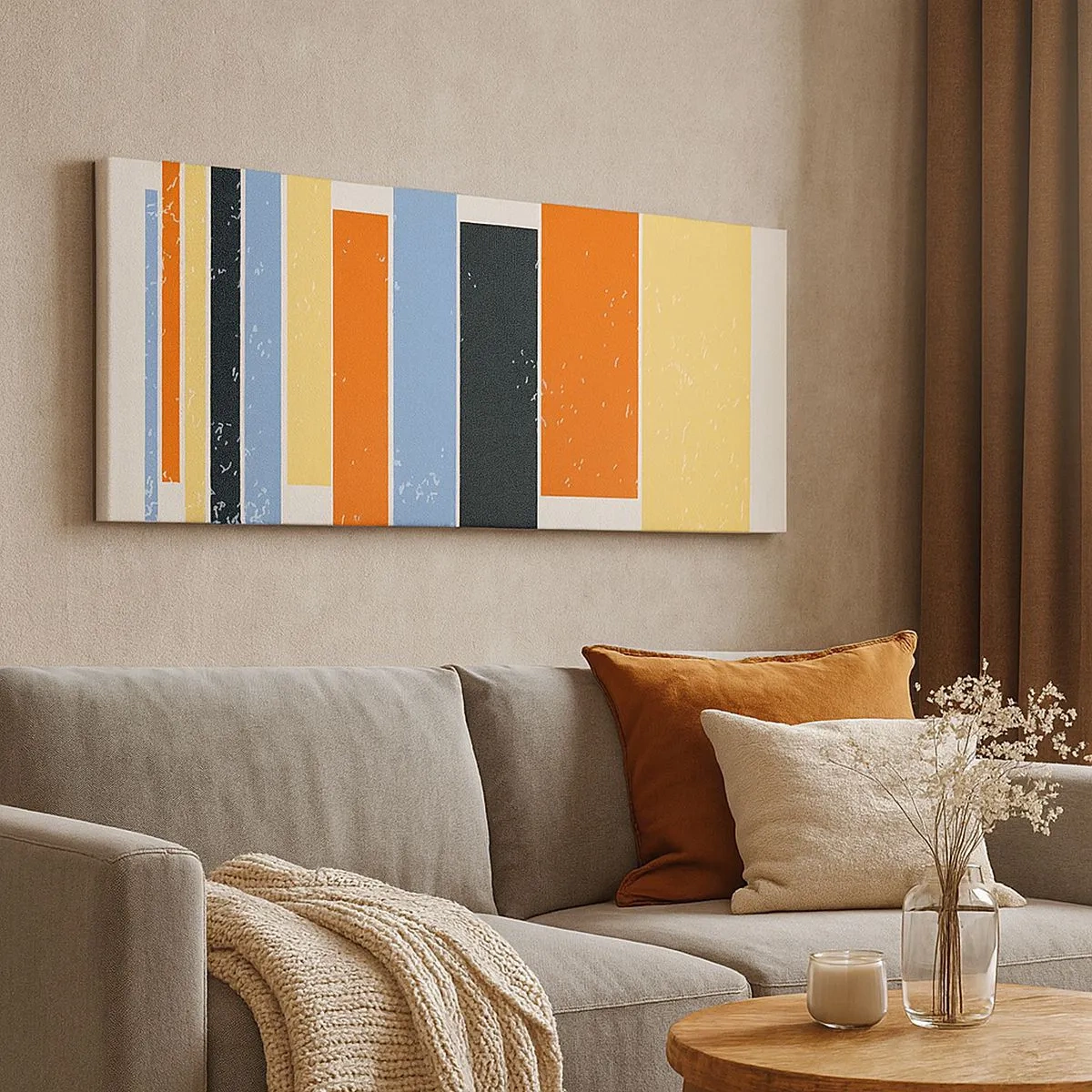 Canvas picture - Notation of Music - 100x40 cm