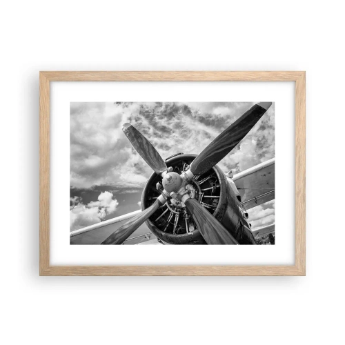 Poster in light oak frame - Conquerer of the Skies - 40x30 cm