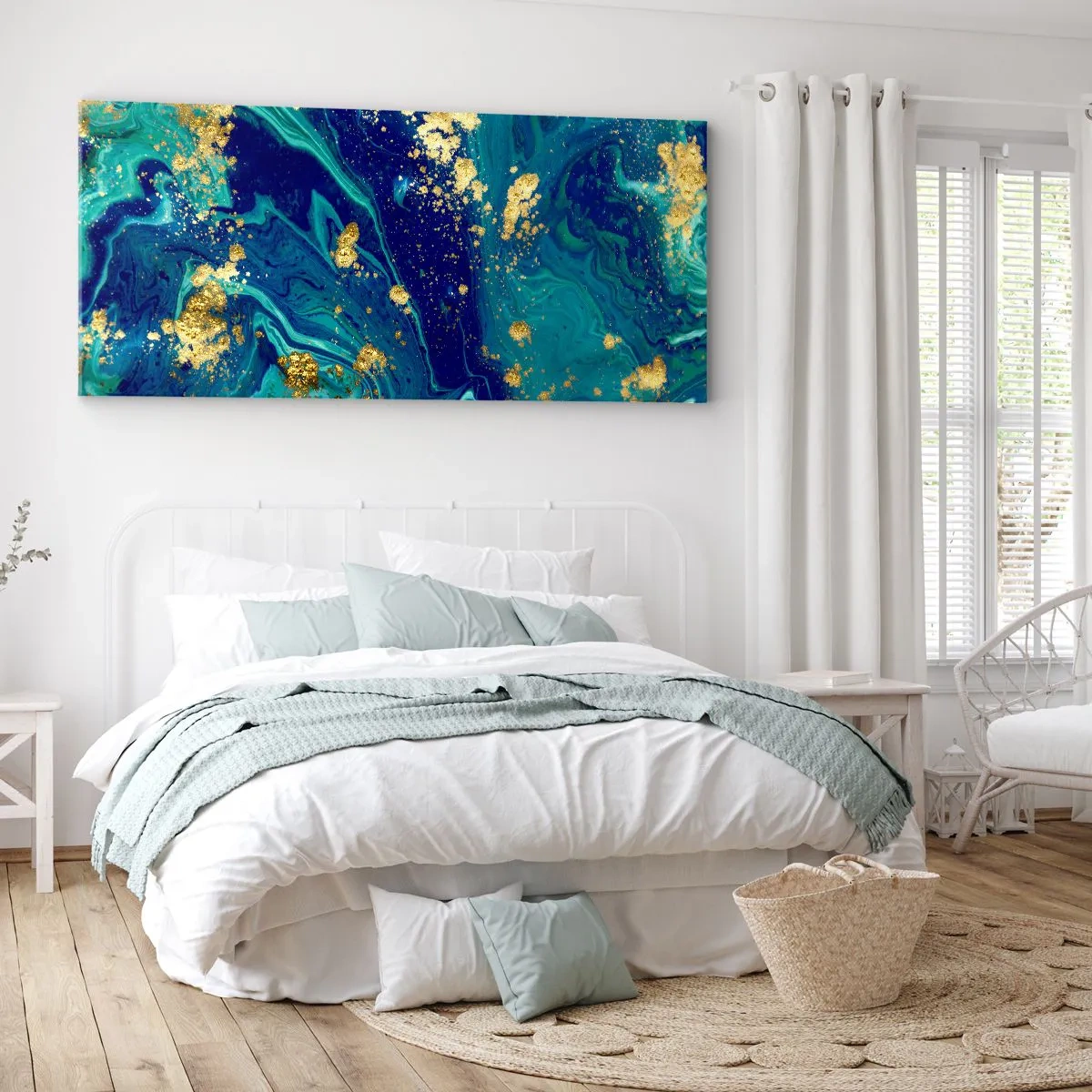 Canvas picture - Sun Flakes - 160x50 cm
