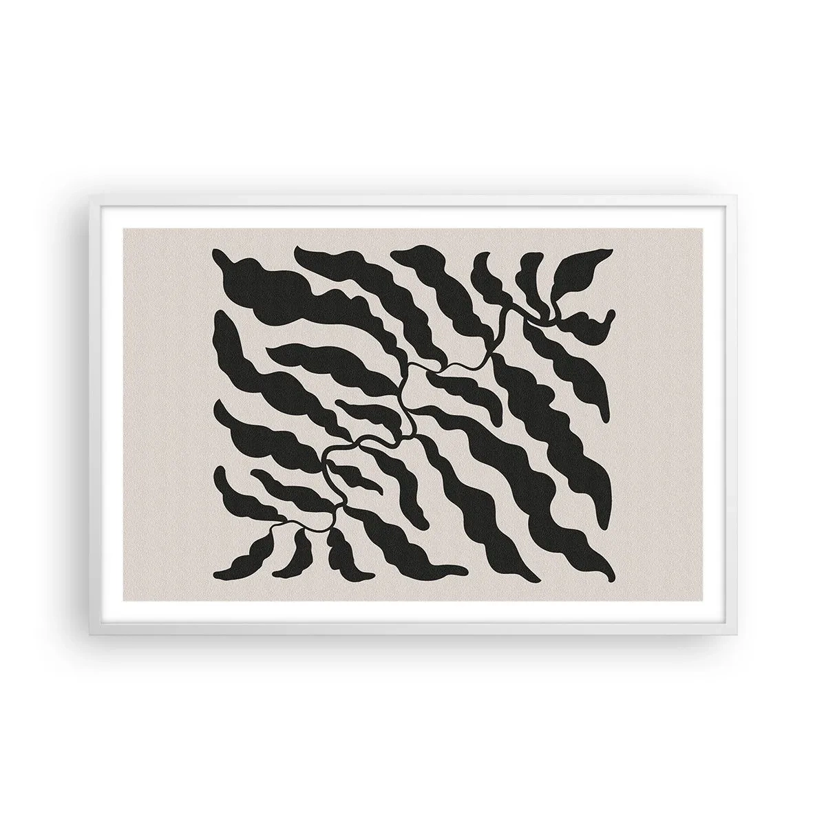 Poster in white frmae - Nature of a Square - 91x61 cm