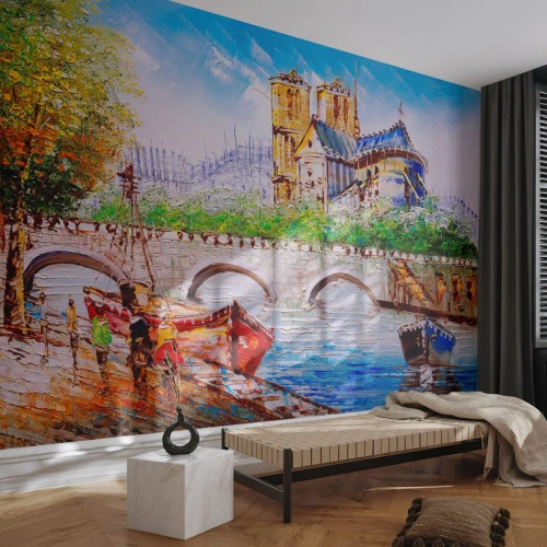 Photo Wallpaper Standard Eco - Their Time Never Passes - City, Paris, Architecture - 200x140 cm
