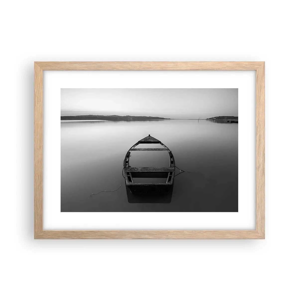 Poster in light oak frame - Longing and Melancholy - 40x30 cm