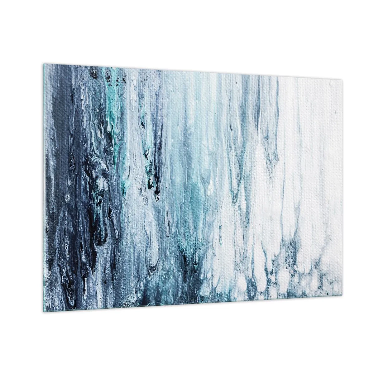 Glass picture - Blue Icicles - 100x70 cm