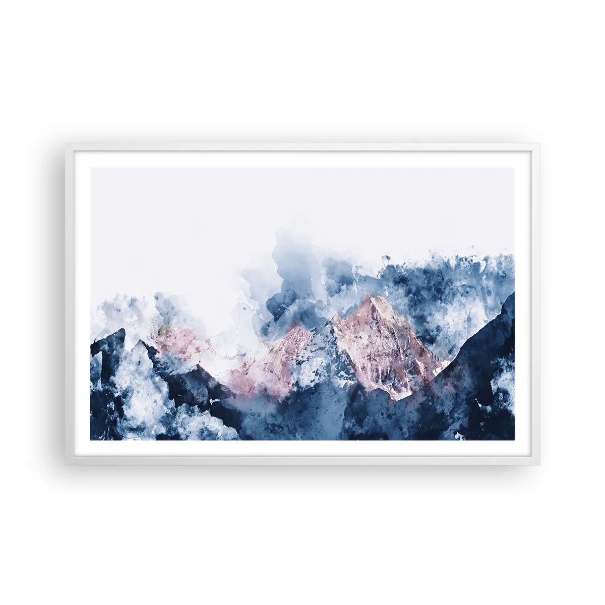 Poster in white frmae - Those Summits! - 91x61 cm
