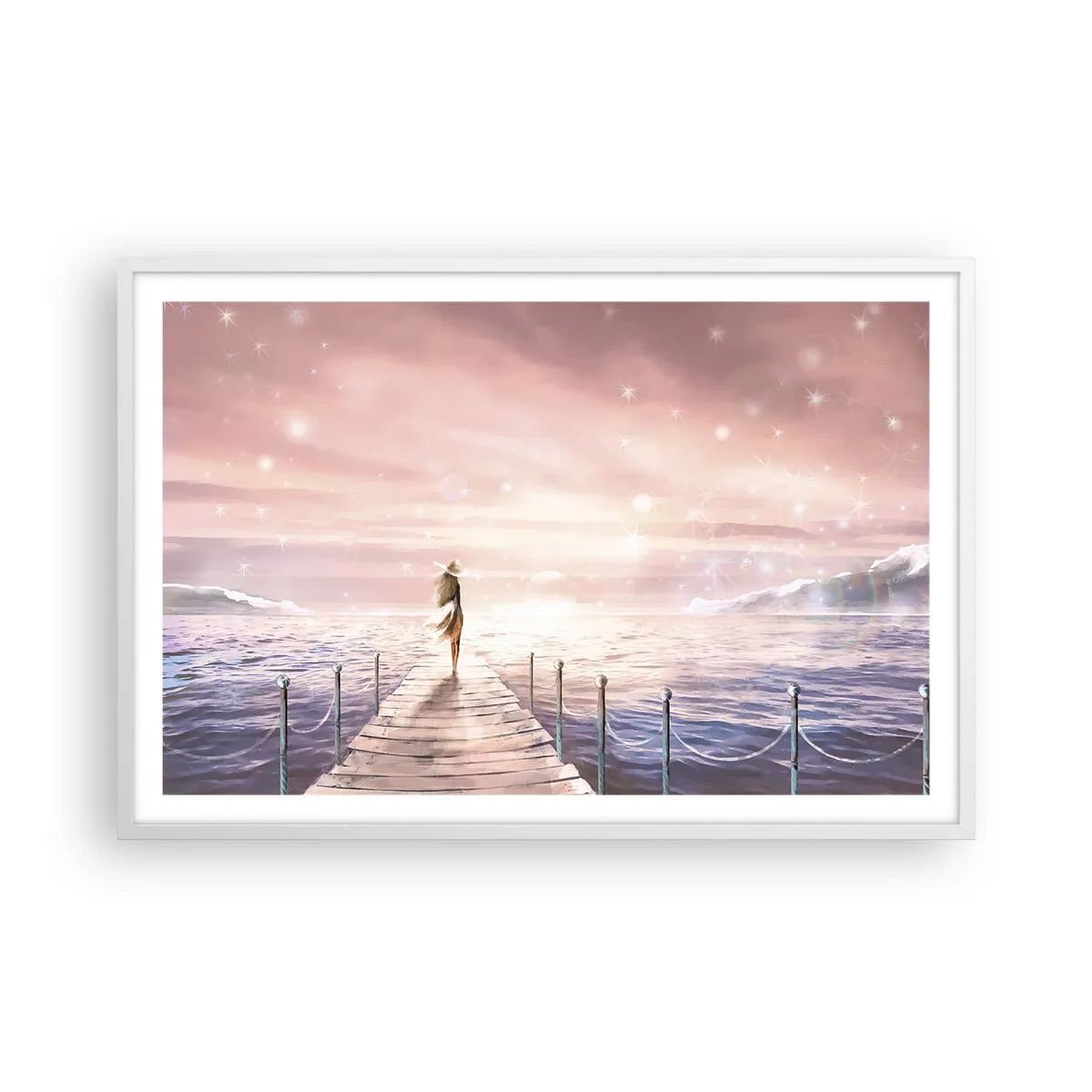 Poster in white frmae - In a Dream World - 91x61 cm