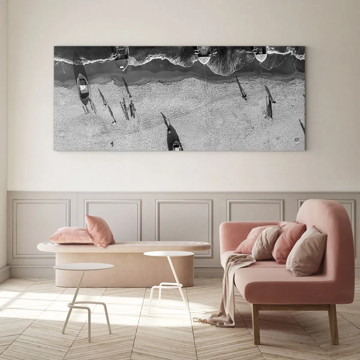 Glass picture - Still on the Shore… - 100x40 cm