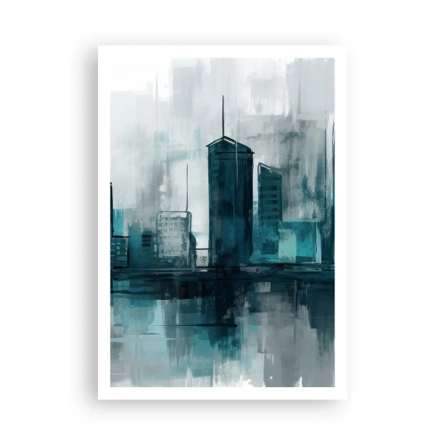 Poster - City in the Colour of Rain - 70x100 cm
