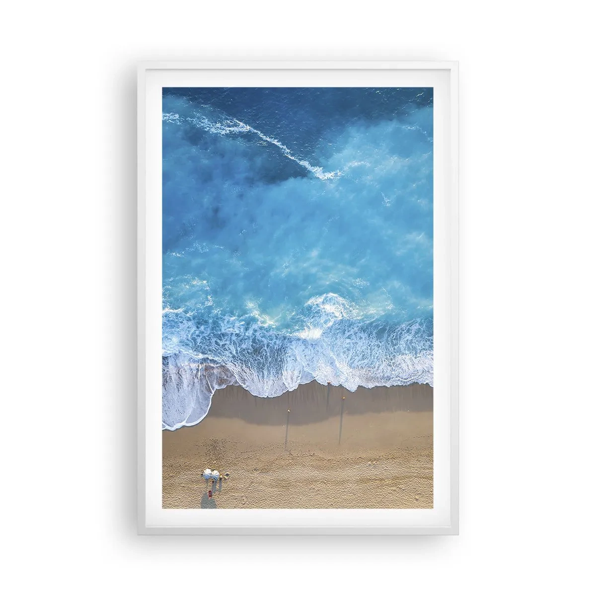 Poster in white frmae - Power of the Blue - 61x91 cm