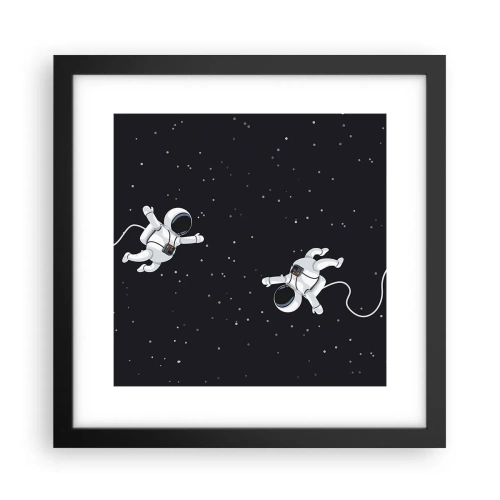Poster in black frame - Space Dance - 30x30 cm