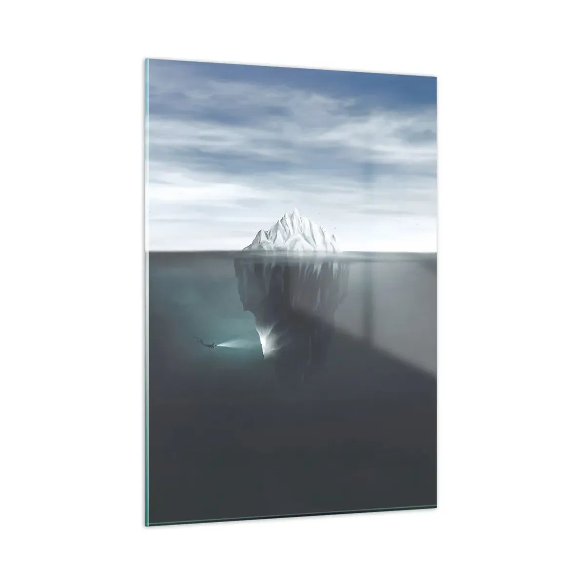 Glass picture - Underwater Secret - 50x70 cm