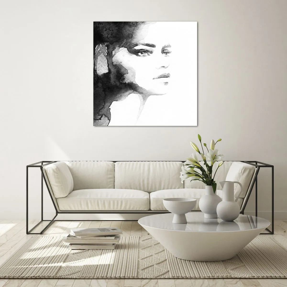 Glass picture - Created from Mystery and Mist - 30x30 cm