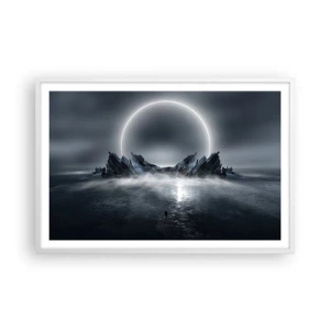 Poster in white frmae - The End of a Story - 91x61 cm