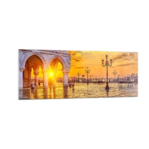 Glass picture - Where Is Everybody? - 140x50 cm