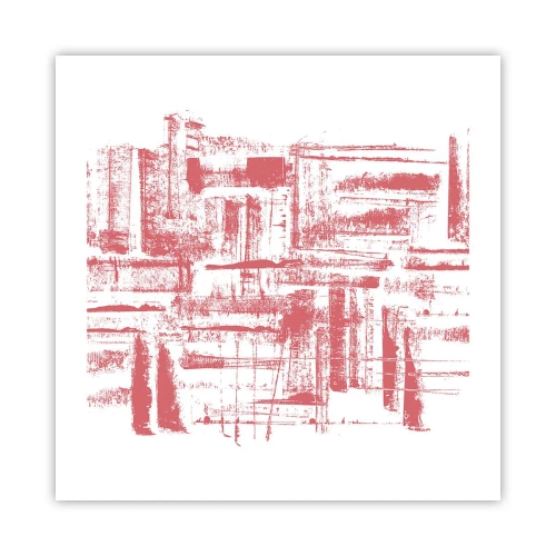 Poster - Red City - 50x50 cm