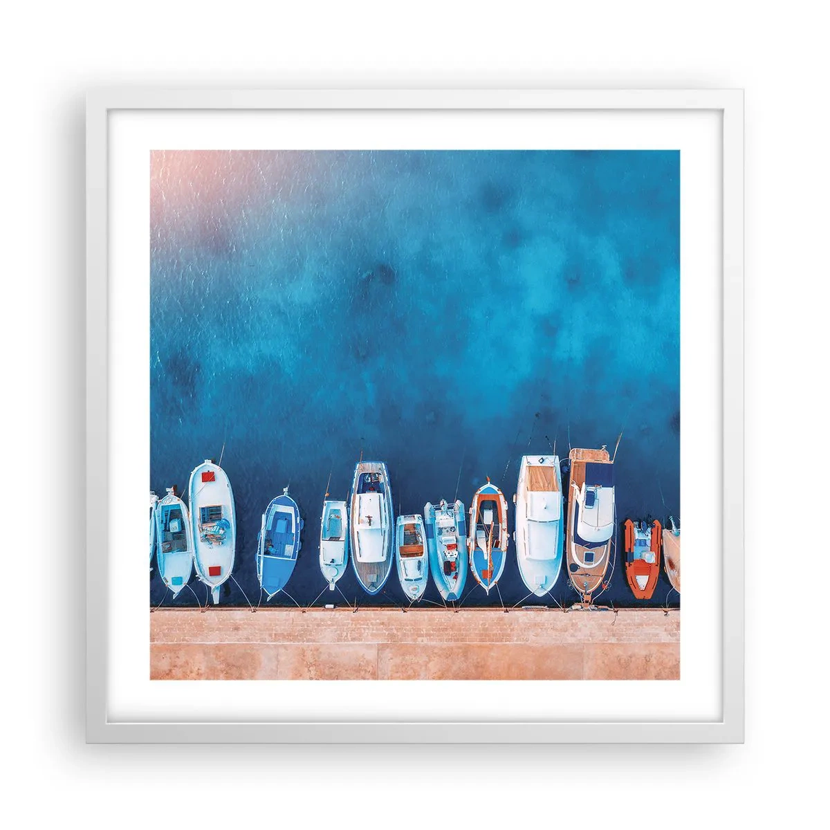 Poster in white frmae - In One Row - 50x50 cm