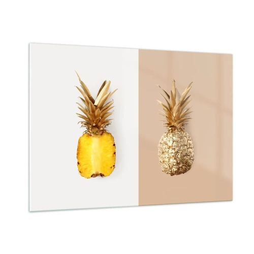 Glass picture - Pineapple for Us - 100x70 cm
