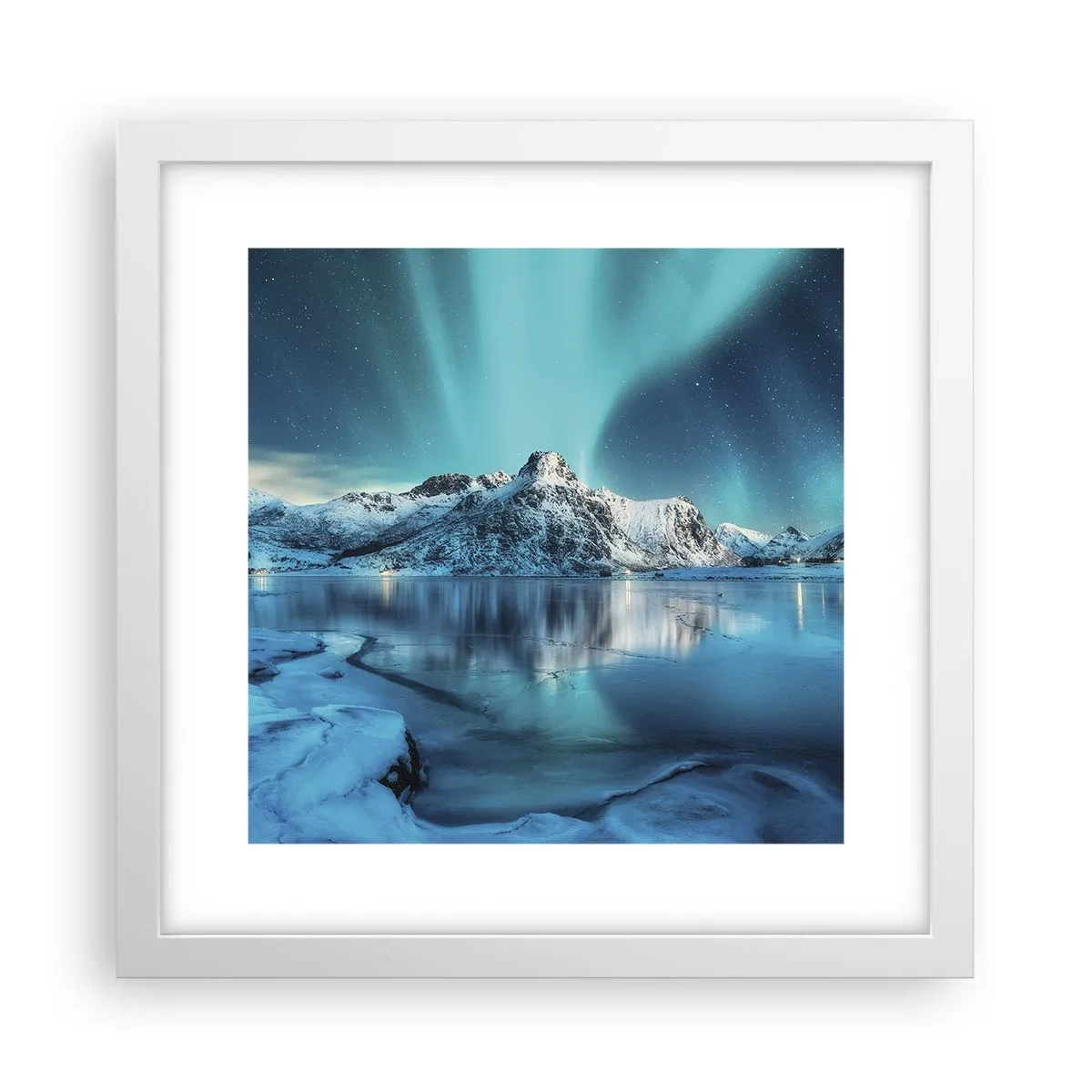 Poster in white frmae - The Night of Light - 30x30 cm